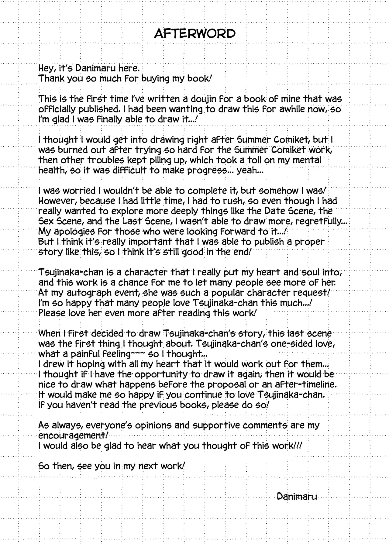 You Noticed My Love for You page 40