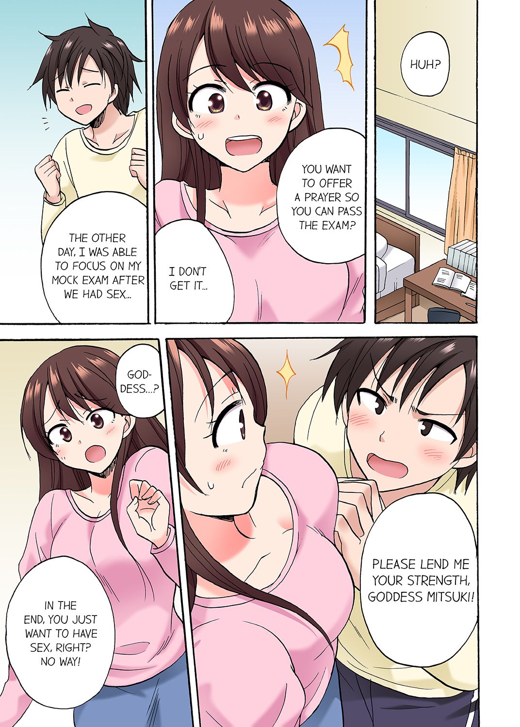 You Said Just the Tip… I Asked My Brother's Girlfriend to Have Sex With Me Without a Condom!! page 342