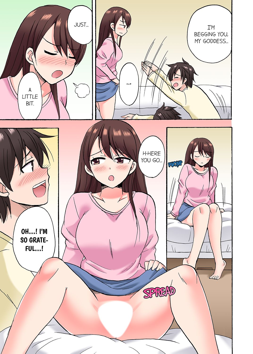 You Said Just the Tip… I Asked My Brother's Girlfriend to Have Sex With Me Without a Condom!! page 348