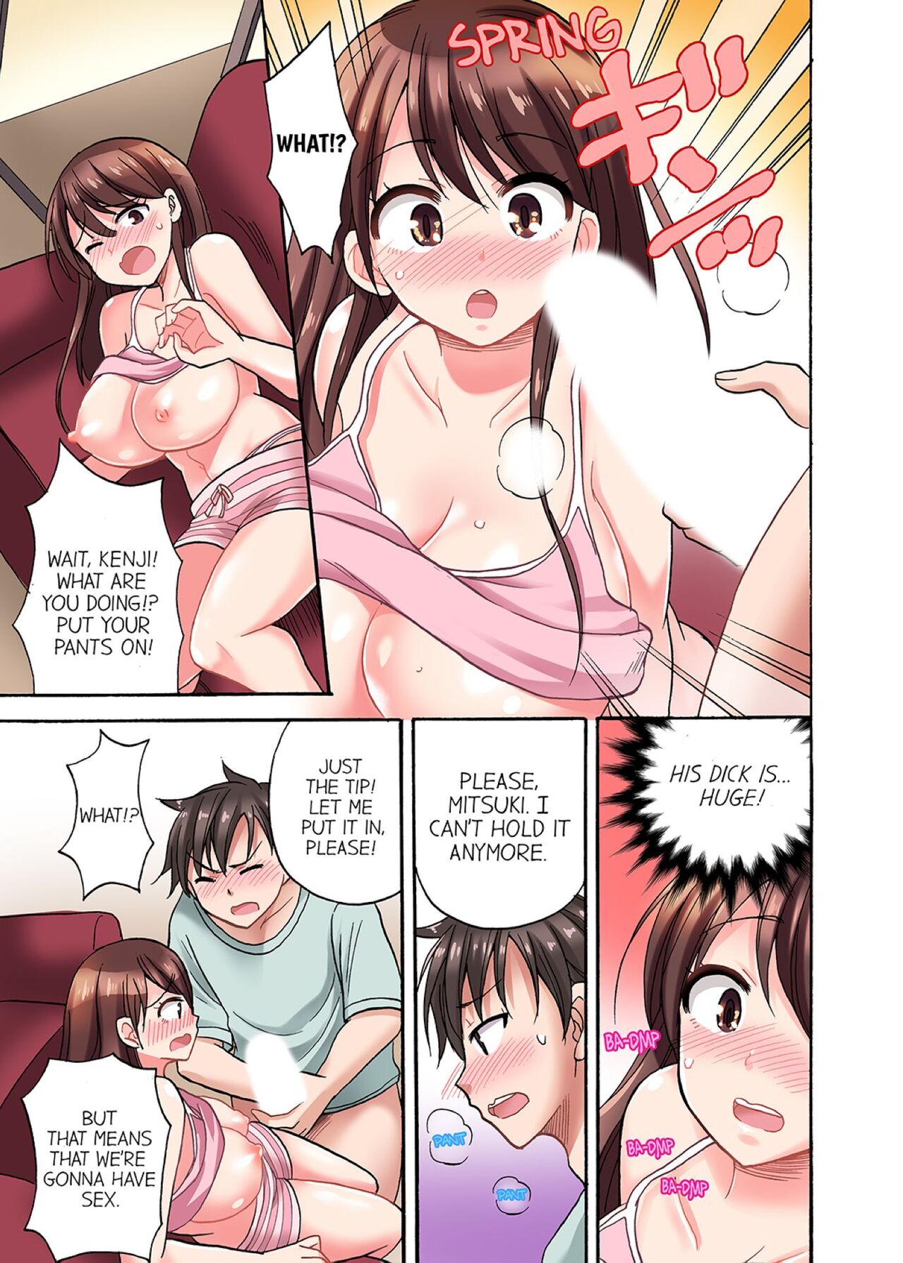 You Said Just the Tip… I Asked My Brother's Girlfriend to Have Sex With Me Without a Condom!! page 14