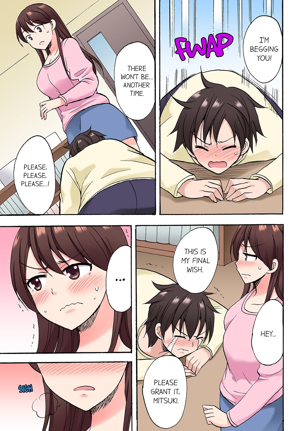 You Said Just the Tip… I Asked My Brother's Girlfriend to Have Sex With Me Without a Condom!! page 344