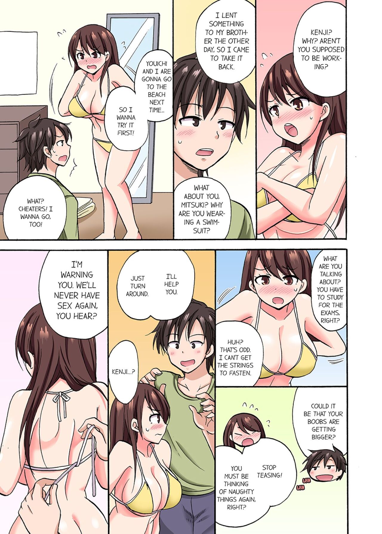 You Said Just the Tip… I Asked My Brother's Girlfriend to Have Sex With Me Without a Condom!! page 56