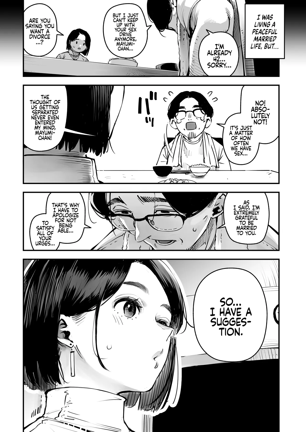 Your Sex Drive is just too much, so have Sex with other men! Mayumi-san gets Permission to Cheat! page 13