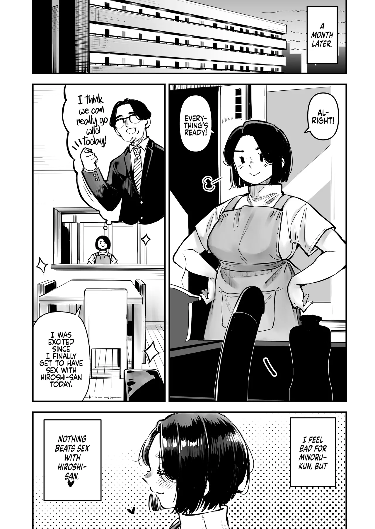 Your Sex Drive is just too much, so have Sex with other men! Mayumi-san gets Permission to Cheat! page 32