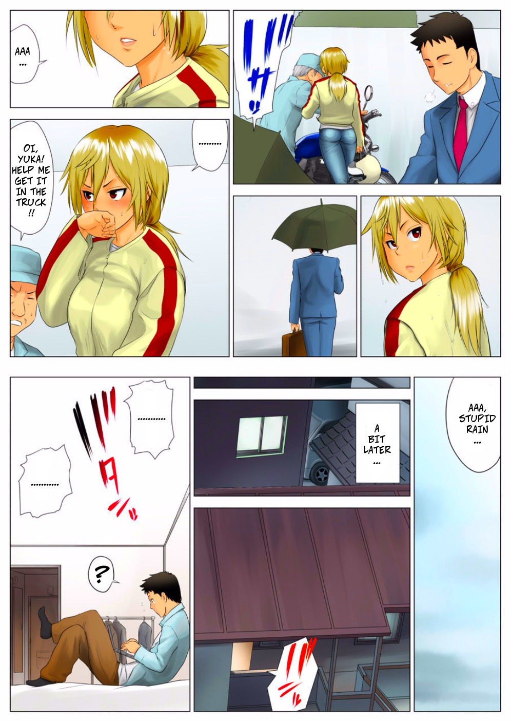 Yuka, My Dangerous Blonde Neighbor, Was Actually a Virgin page 12