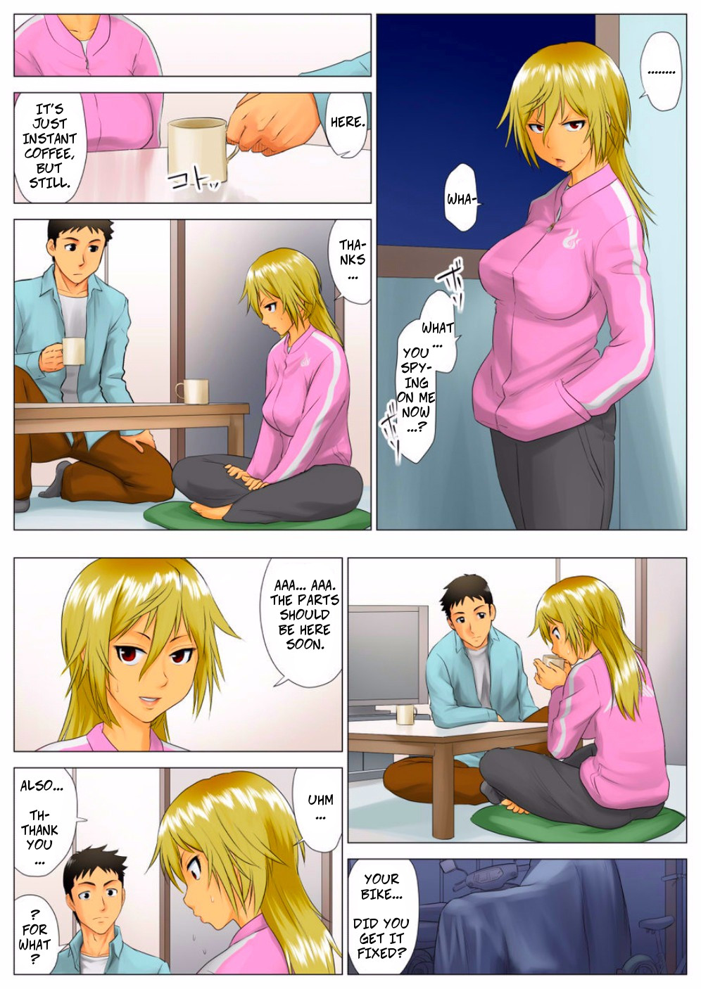 Yuka, My Dangerous Blonde Neighbor, Was Actually a Virgin page 14