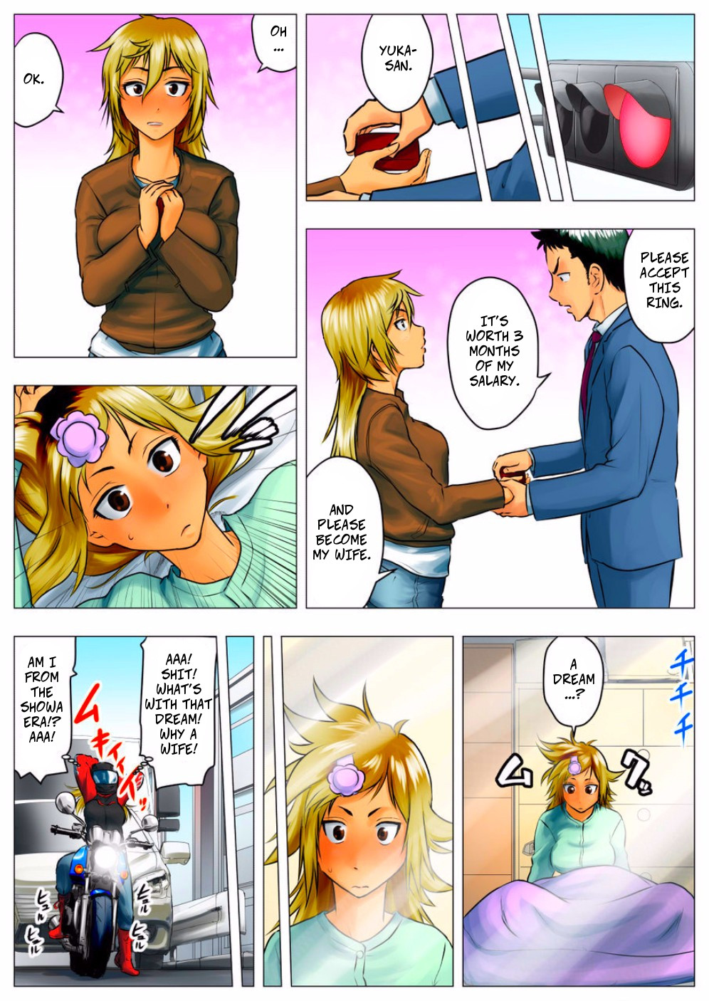 Yuka, My Dangerous Blonde Neighbor, Was Actually a Virgin page 19