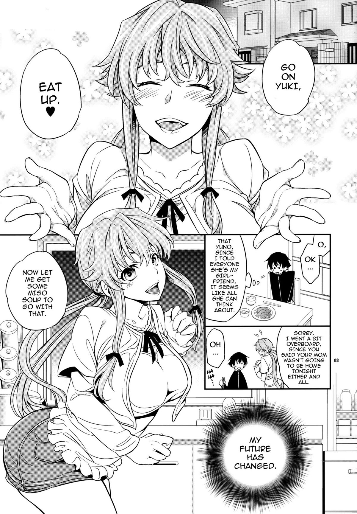 Yuki Yuno Ai no Mirai Nikki + 2011 Winter Omake page 2