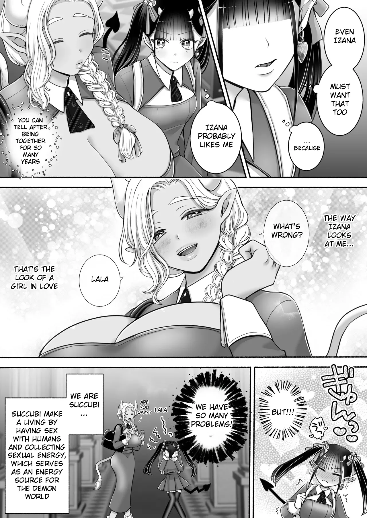 Yuri de Succubus! 3 ~Hey, I want to be more than just childhood friends~ page 4