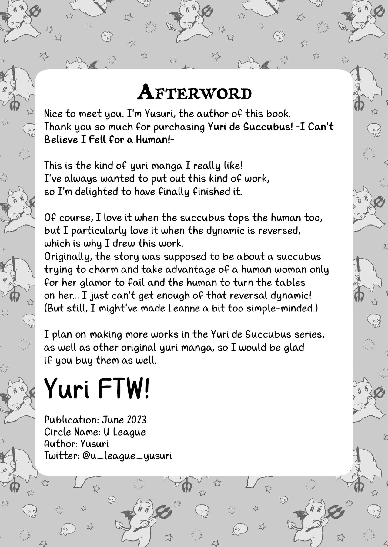 Yuri de Succubus Vol. 1 - I Can't Believe I Fell for a Human! page 41