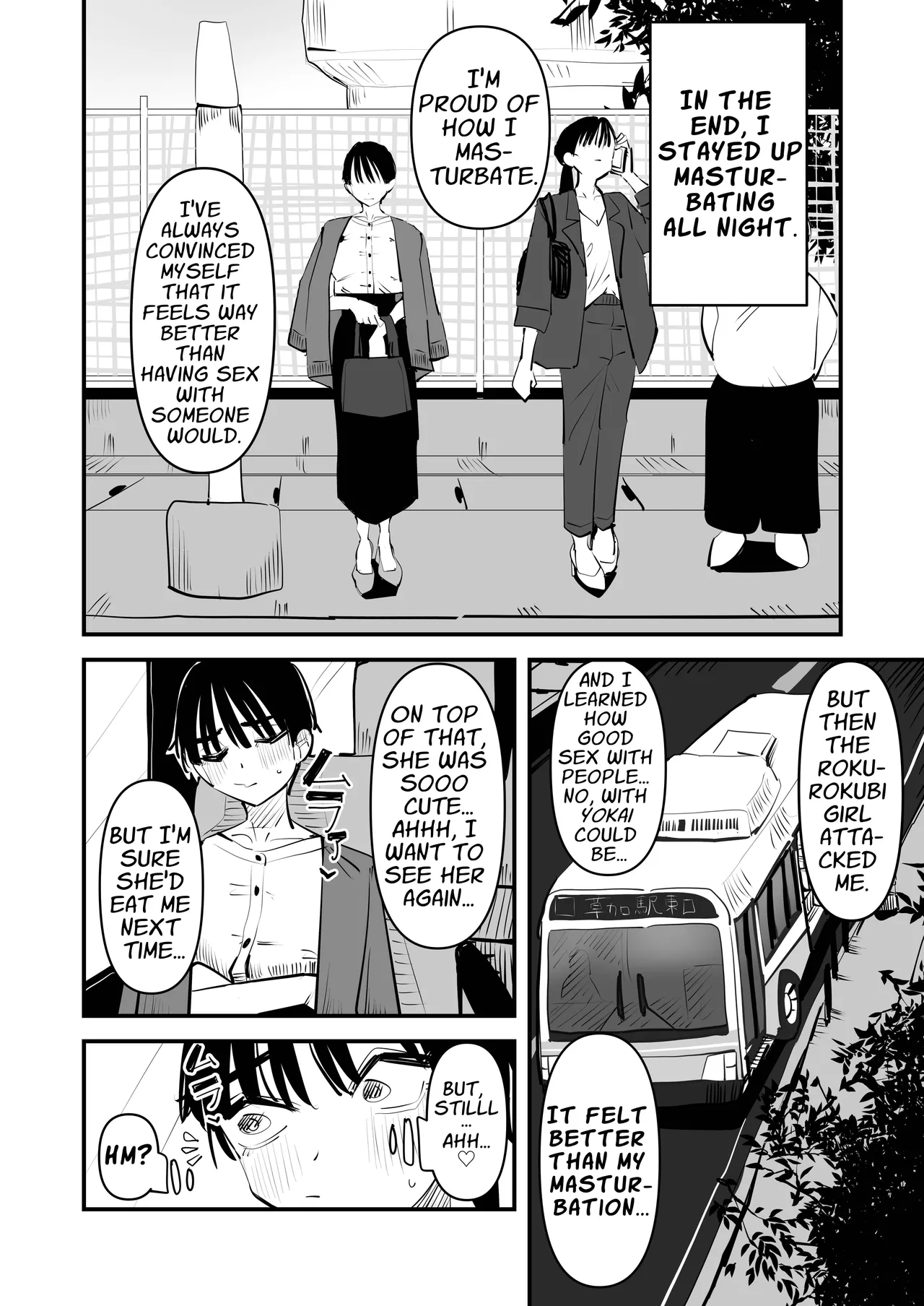 Yuri Lezzy Sex with a Rokurokubi Yōkai page 19