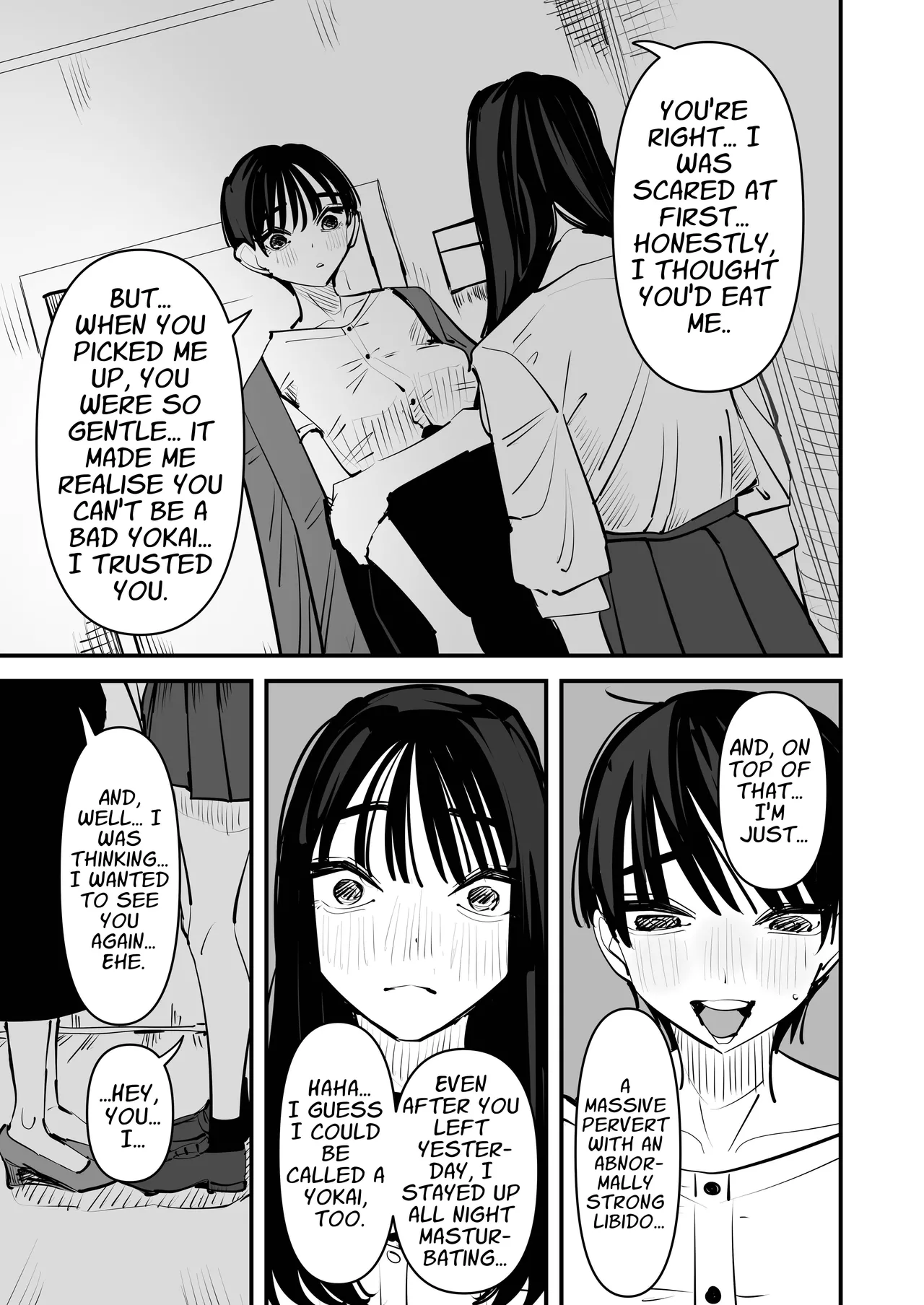 Yuri Lezzy Sex with a Rokurokubi Yōkai page 24