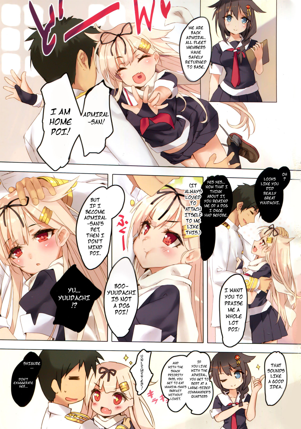 Yuudachi Loves Admiral-san Very Much, Poi! page 3