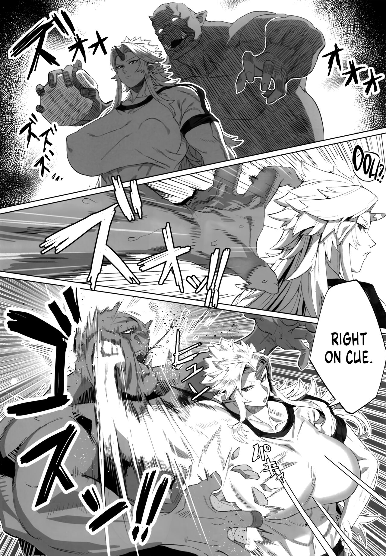 Yuugi and an Orc Locked in Battle page 5
