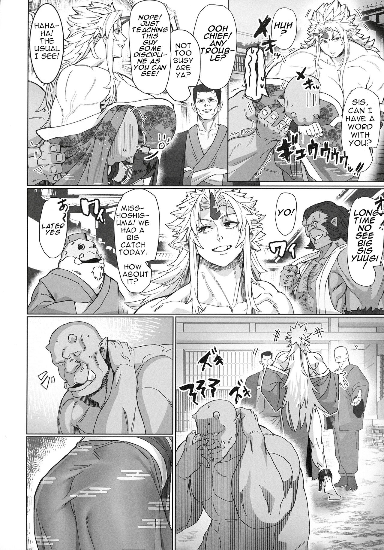 Yuugi Locked In A Grapple With An Orc 2 page 4