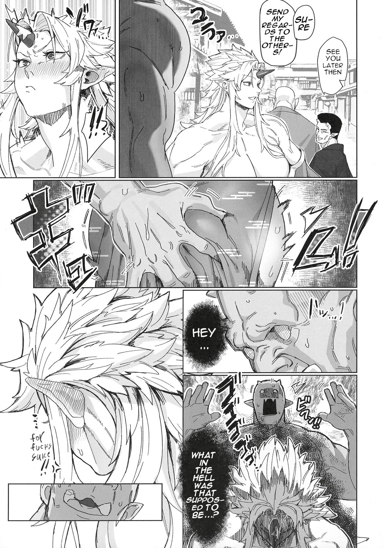 Yuugi Locked In A Grapple With An Orc 2 page 5