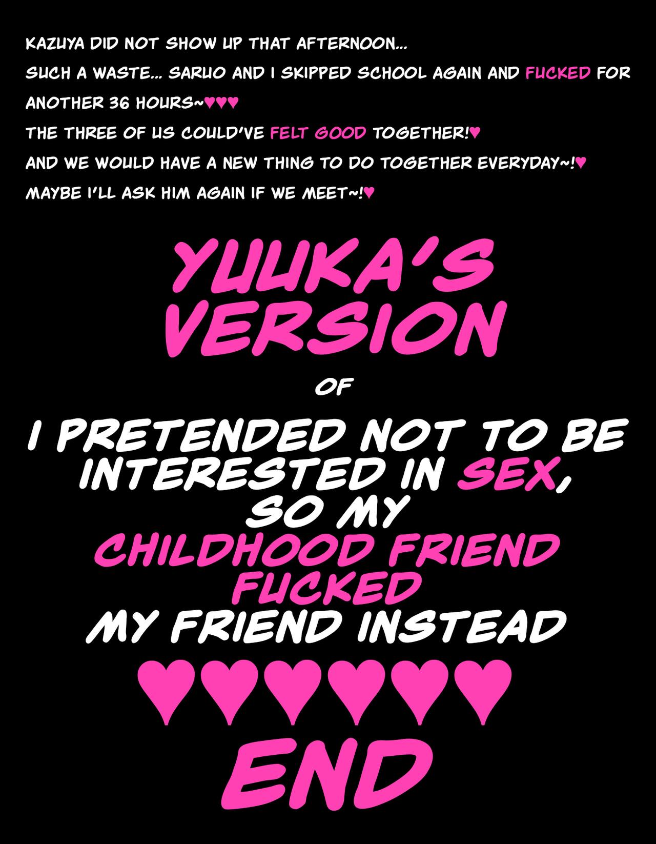 YUUKA'S VERSION of Because my childhood friend is not interested in sex, I fucked his friend instead page 103