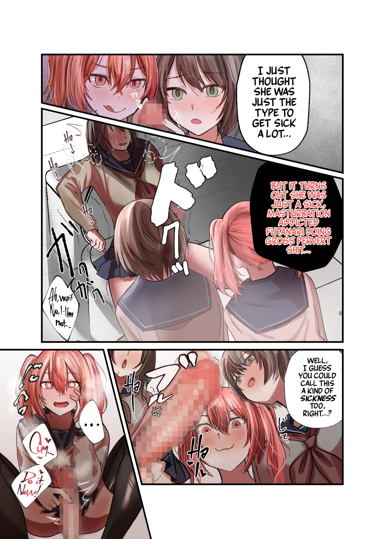 Yuutousei Mazomesu JK, Futanari Onabare~ Ijimekko ni Hasamare Sakuseitaikyuu! page 11