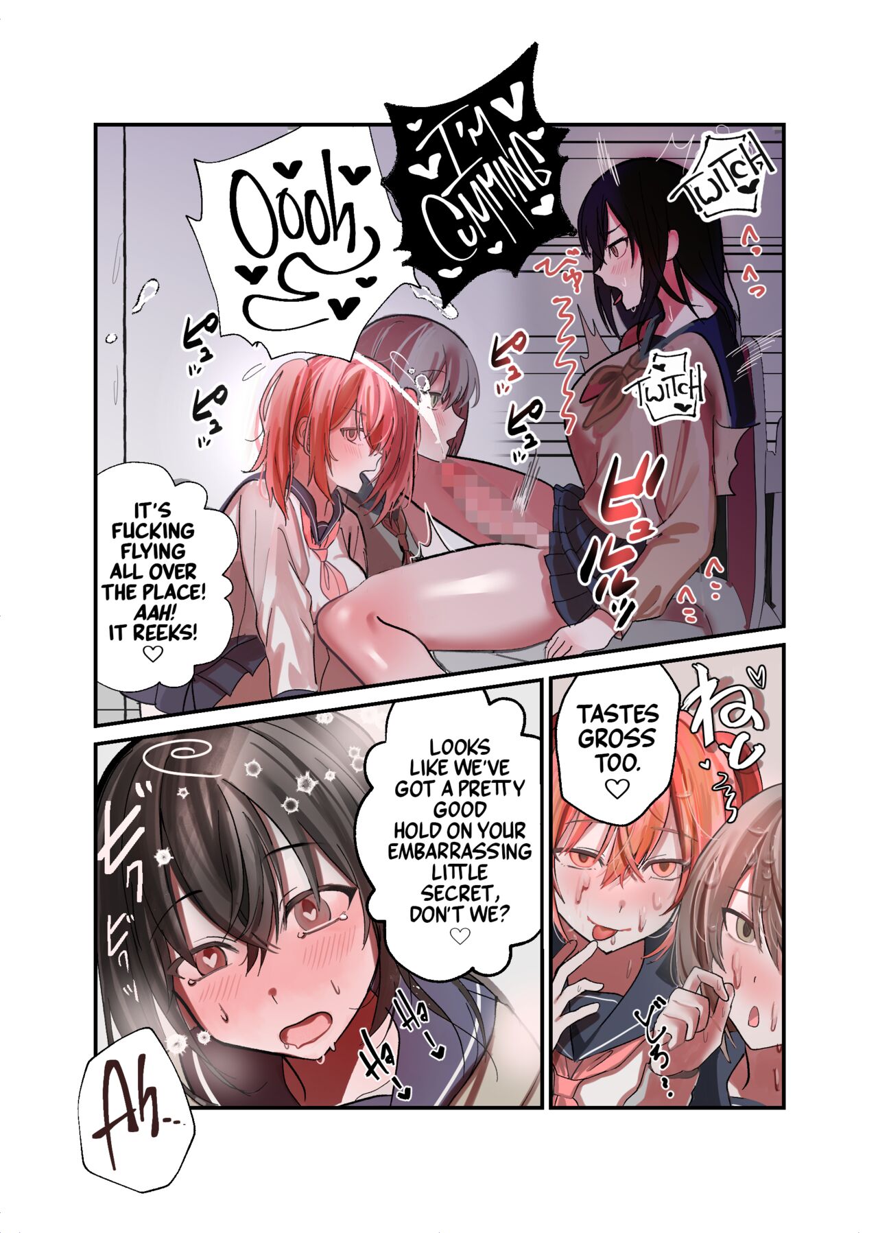 Yuutousei Mazomesu JK, Futanari Onabare~ Ijimekko ni Hasamare Sakuseitaikyuu! page 12