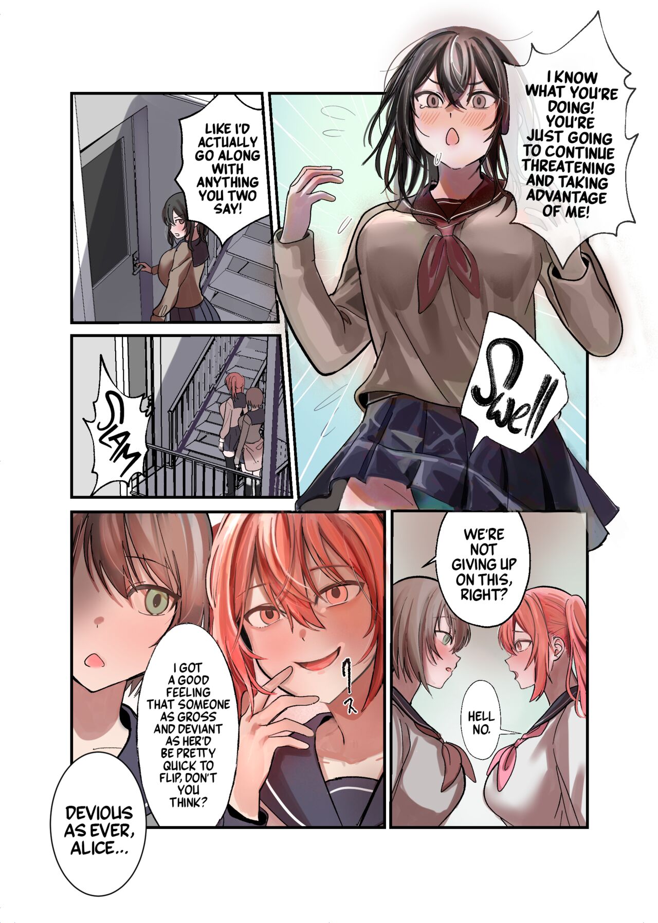 Yuutousei Mazomesu JK, Futanari Onabare~ Ijimekko ni Hasamare Sakuseitaikyuu! page 16