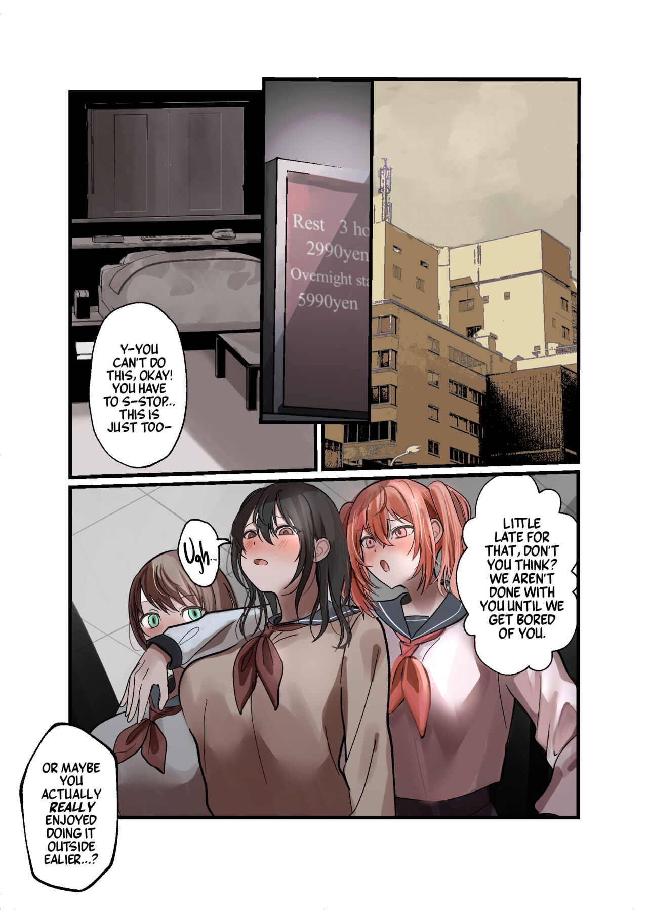 Yuutousei Mazomesu JK, Futanari Onabare~ Ijimekko ni Hasamare Sakuseitaikyuu! page 21