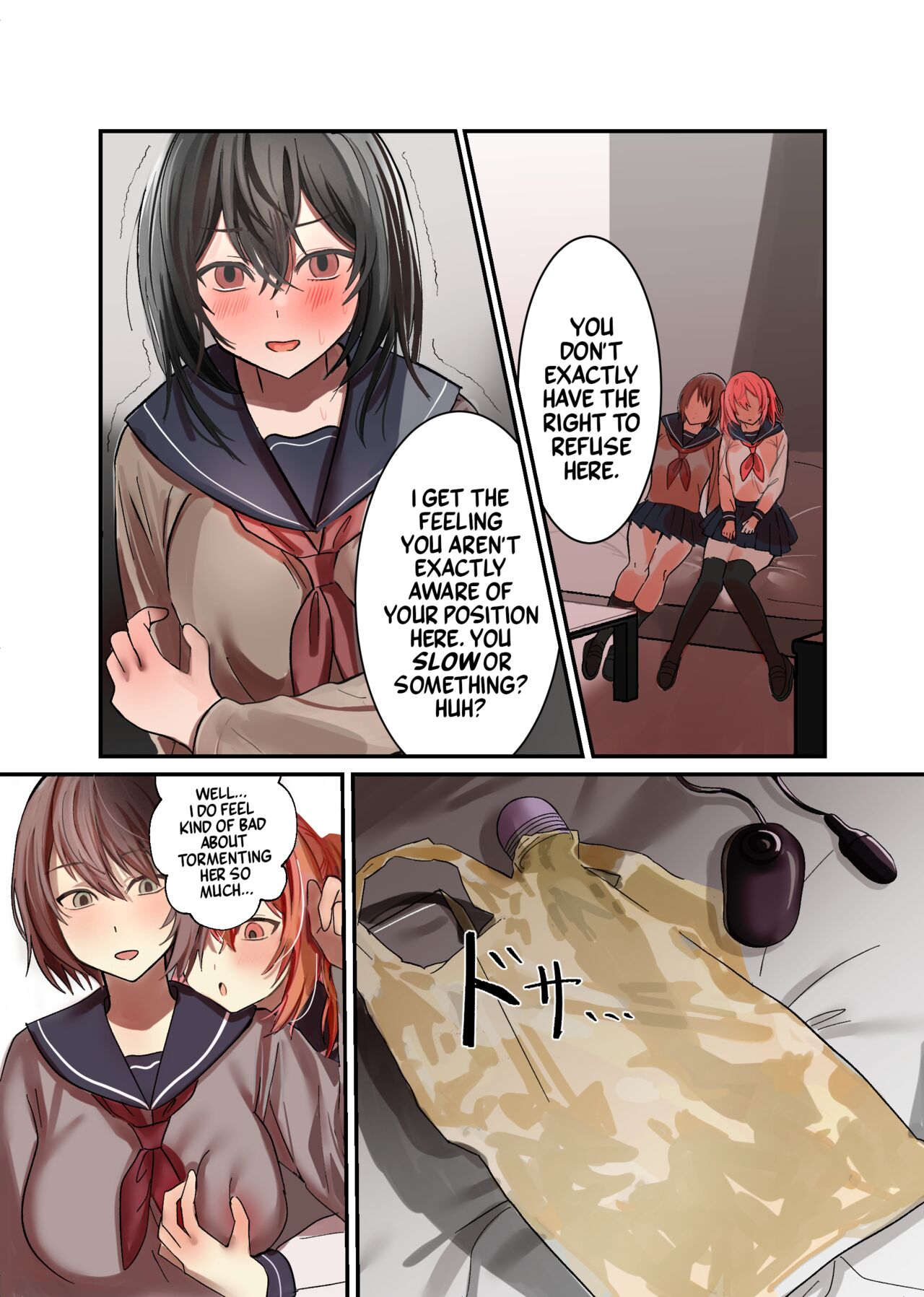 Yuutousei Mazomesu JK, Futanari Onabare~ Ijimekko ni Hasamare Sakuseitaikyuu! page 22