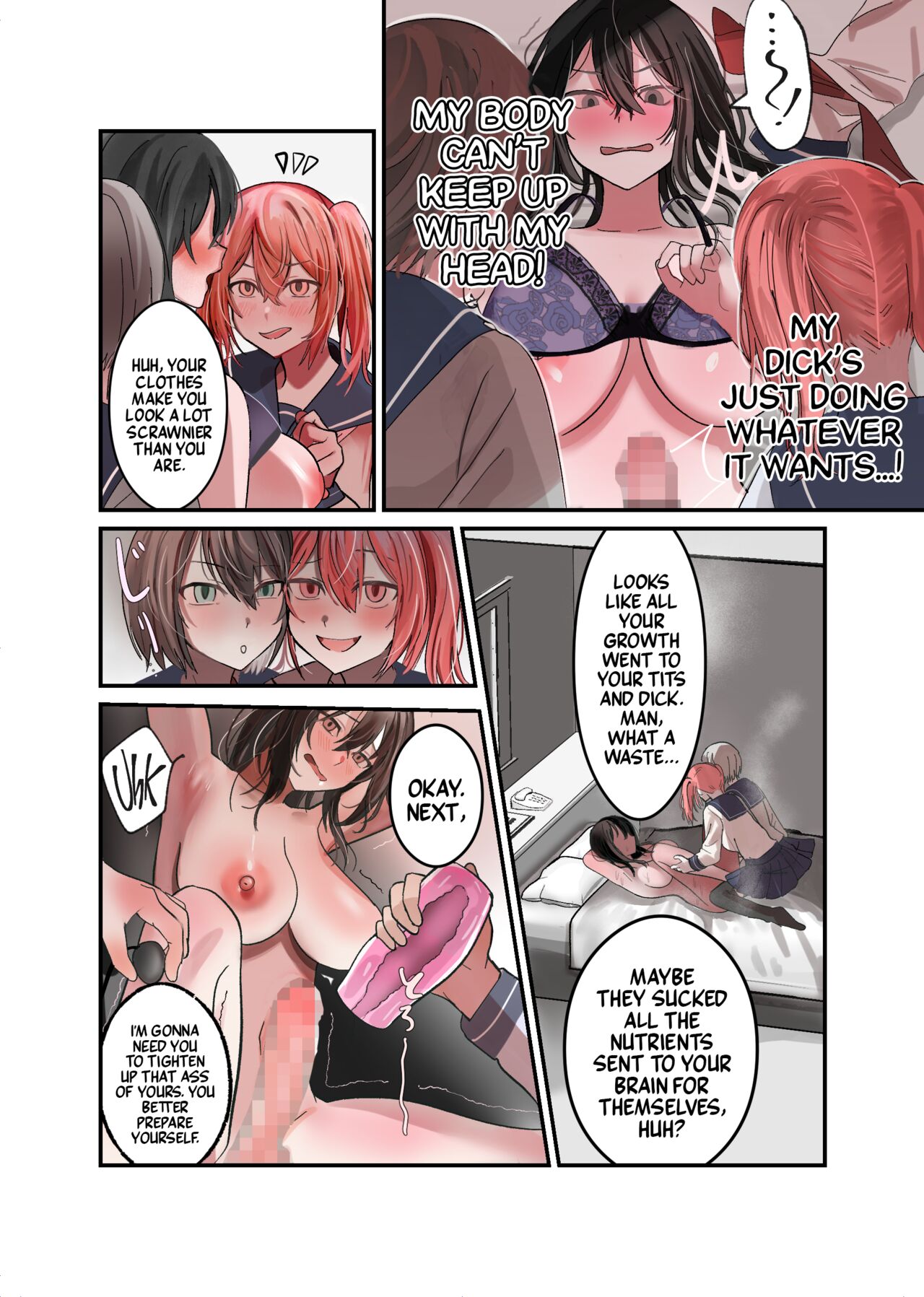Yuutousei Mazomesu JK, Futanari Onabare~ Ijimekko ni Hasamare Sakuseitaikyuu! page 29