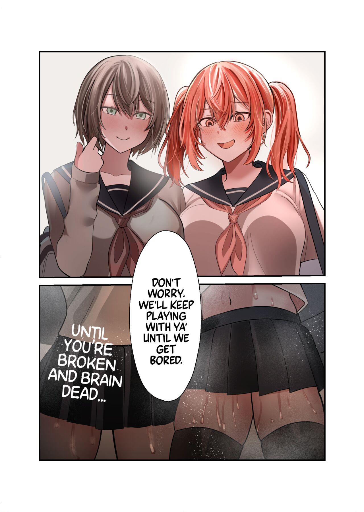 Yuutousei Mazomesu JK, Futanari Onabare~ Ijimekko ni Hasamare Sakuseitaikyuu! page 42