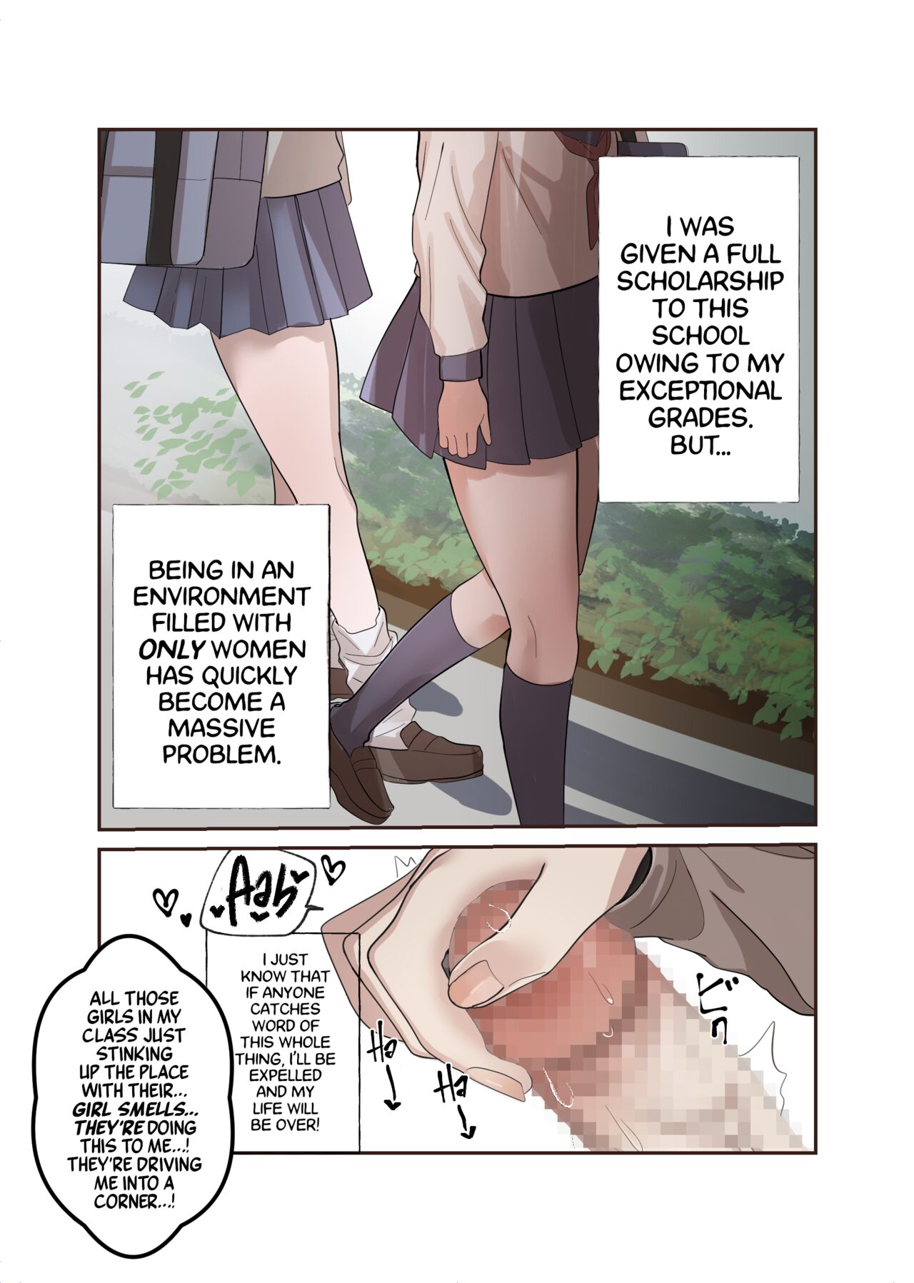 Yuutousei Mazomesu JK, Futanari Onabare~ Ijimekko ni Hasamare Sakuseitaikyuu! page 6