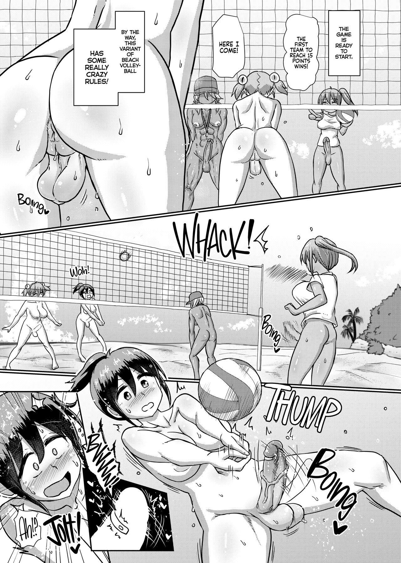 Zenra de Futanari Beach Volley page 4