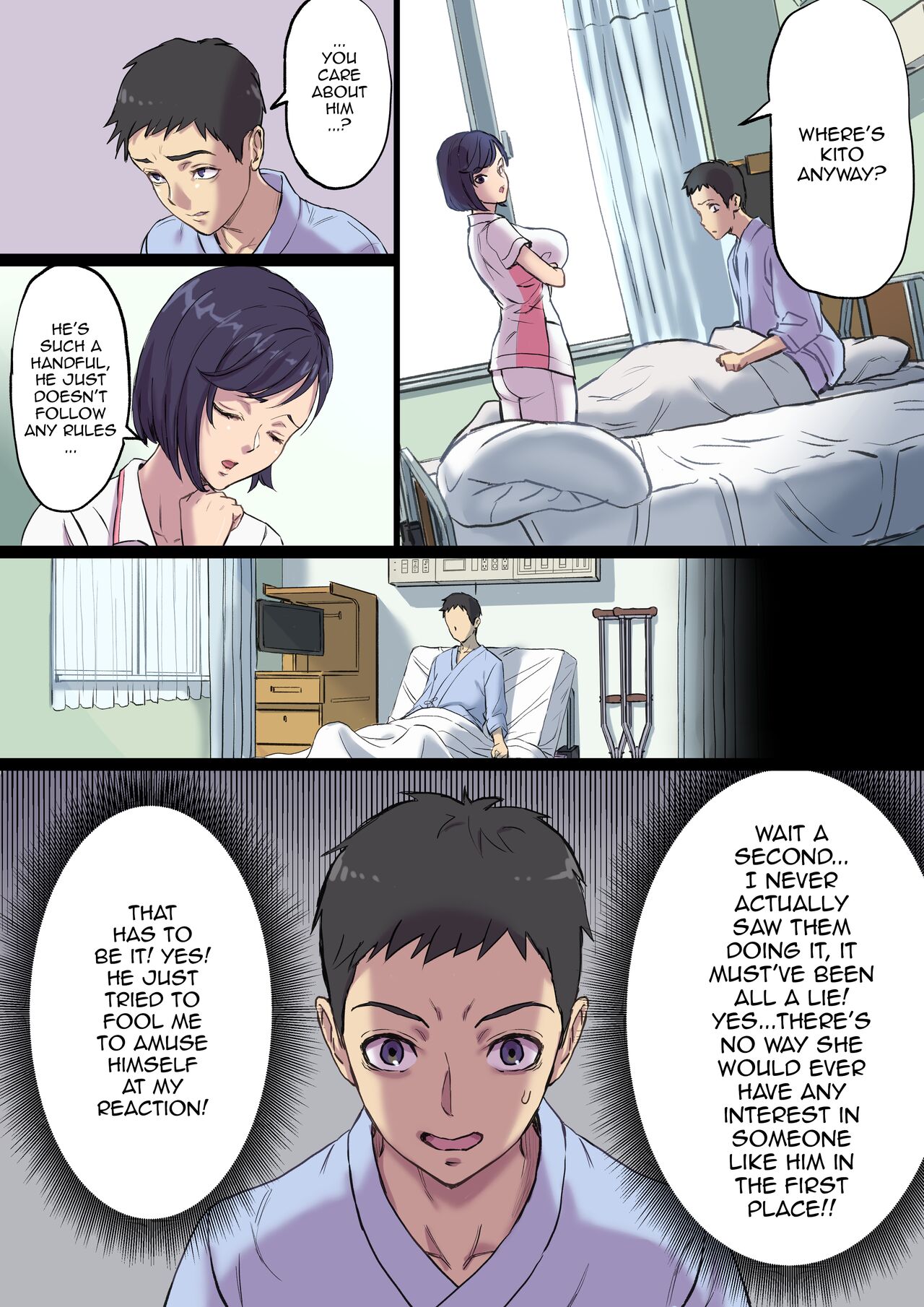Zoku Tonari no Bed de Netorareru Kangoshi Jukubo / The MILF Nurse Cuckolded Gets Taken Away In The Bed Next To Mine - Continuation page 14