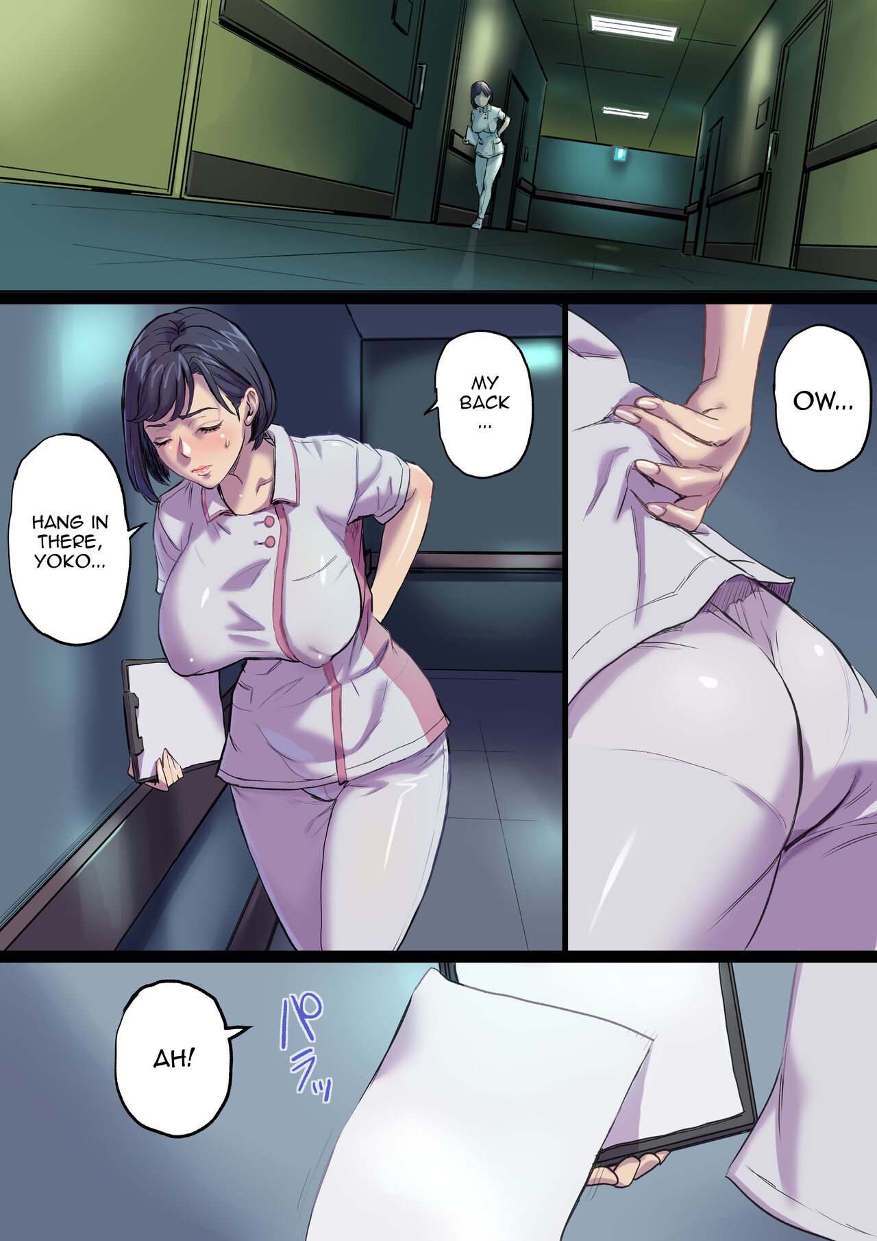 Zoku Tonari no Bed de Netorareru Kangoshi Jukubo / The MILF Nurse Cuckolded Gets Taken Away In The Bed Next To Mine - Continuation page 28