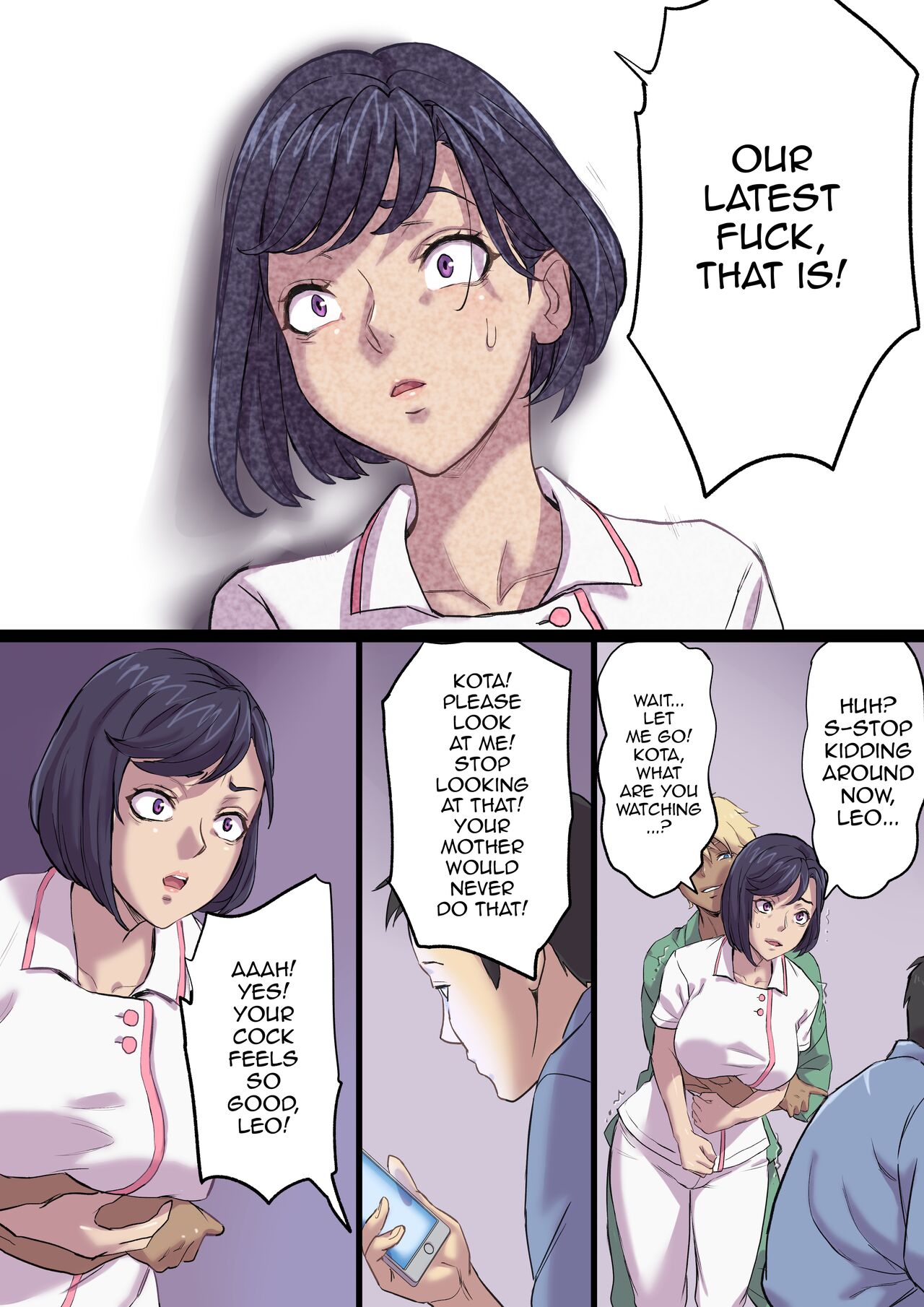 Zoku Tonari no Bed de Netorareru Kangoshi Jukubo / The MILF Nurse Cuckolded Gets Taken Away In The Bed Next To Mine - Continuation page 34