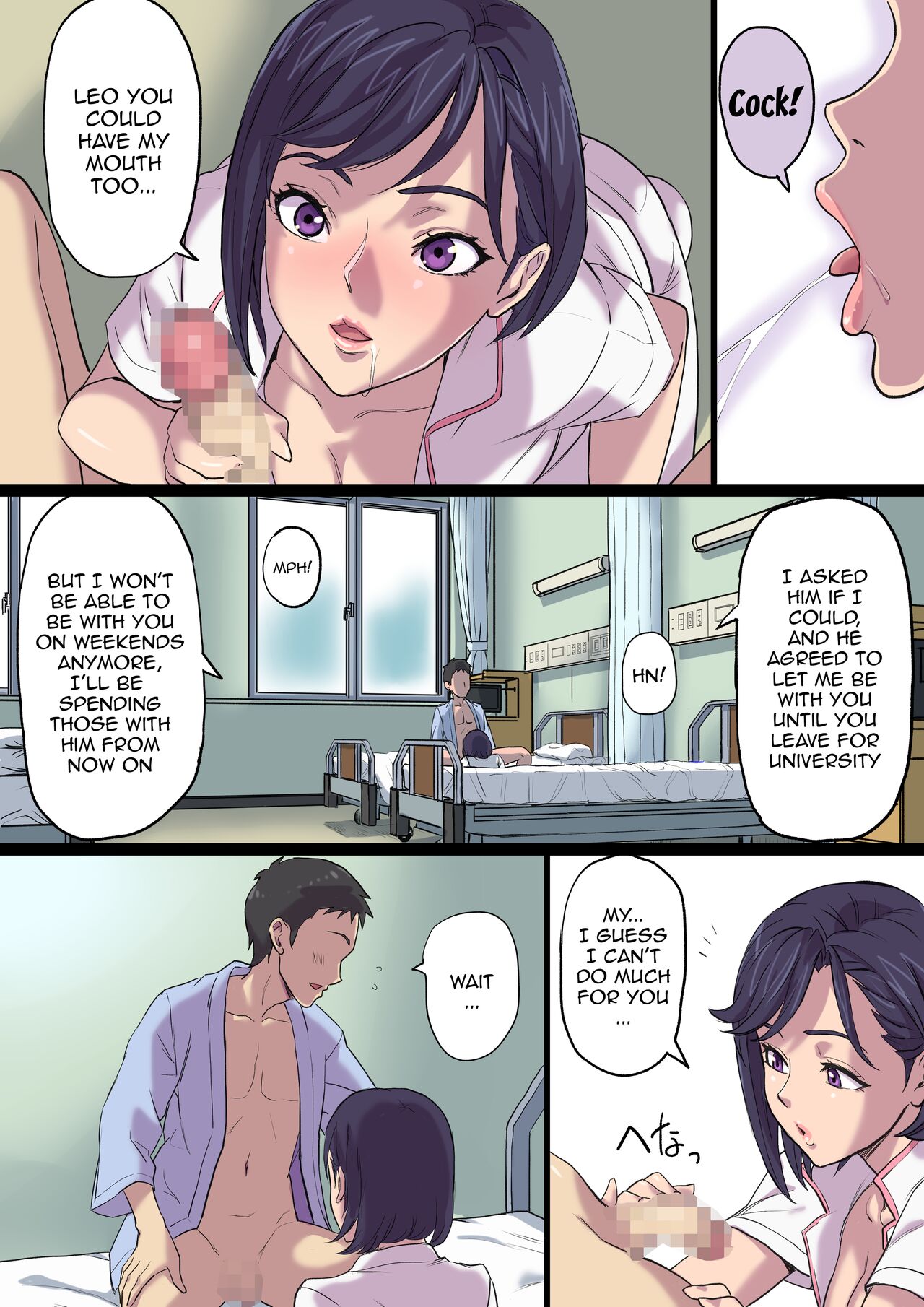 Zoku Tonari no Bed de Netorareru Kangoshi Jukubo / The MILF Nurse Cuckolded Gets Taken Away In The Bed Next To Mine - Continuation page 66