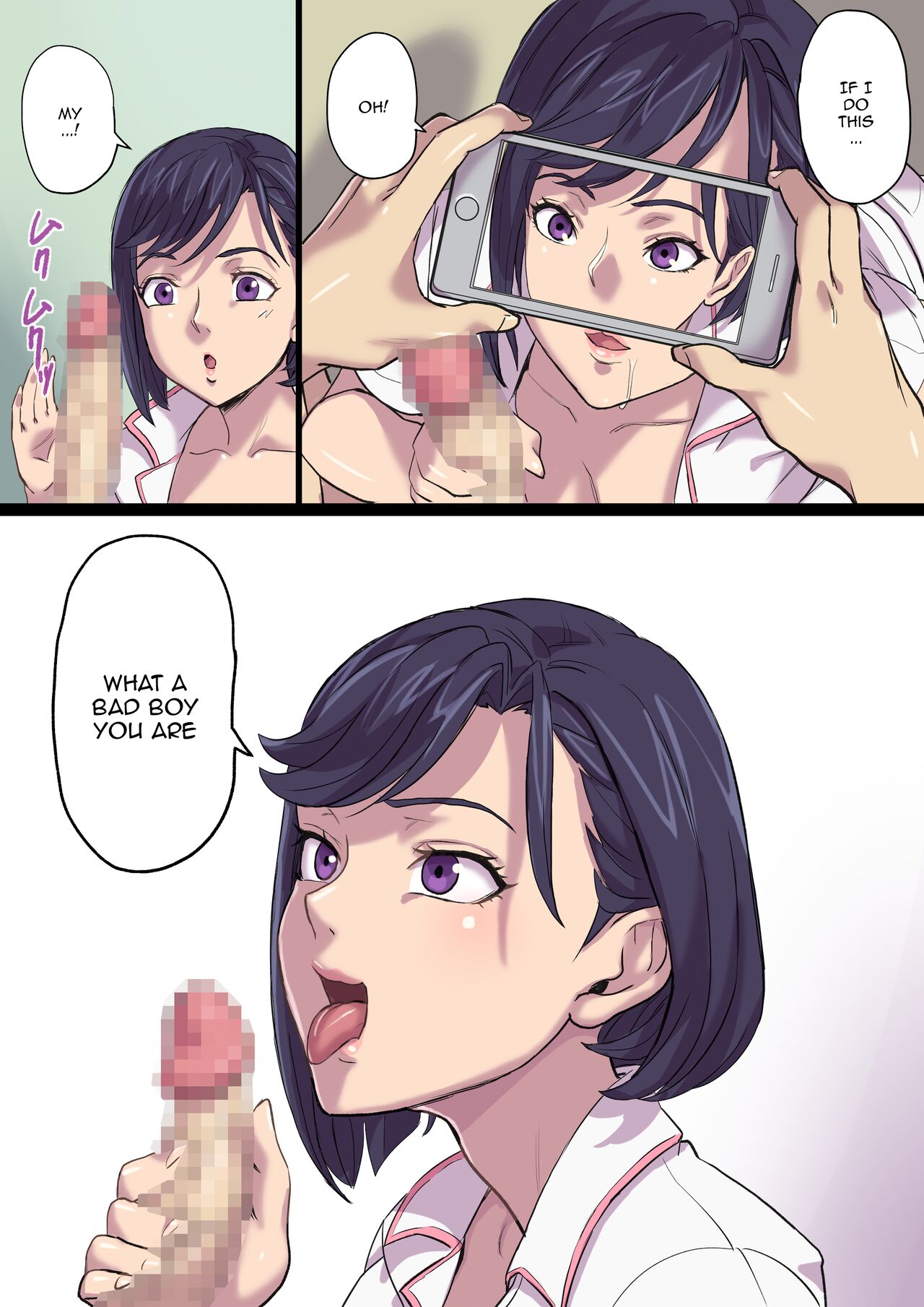 Zoku Tonari no Bed de Netorareru Kangoshi Jukubo / The MILF Nurse Cuckolded Gets Taken Away In The Bed Next To Mine - Continuation page 67