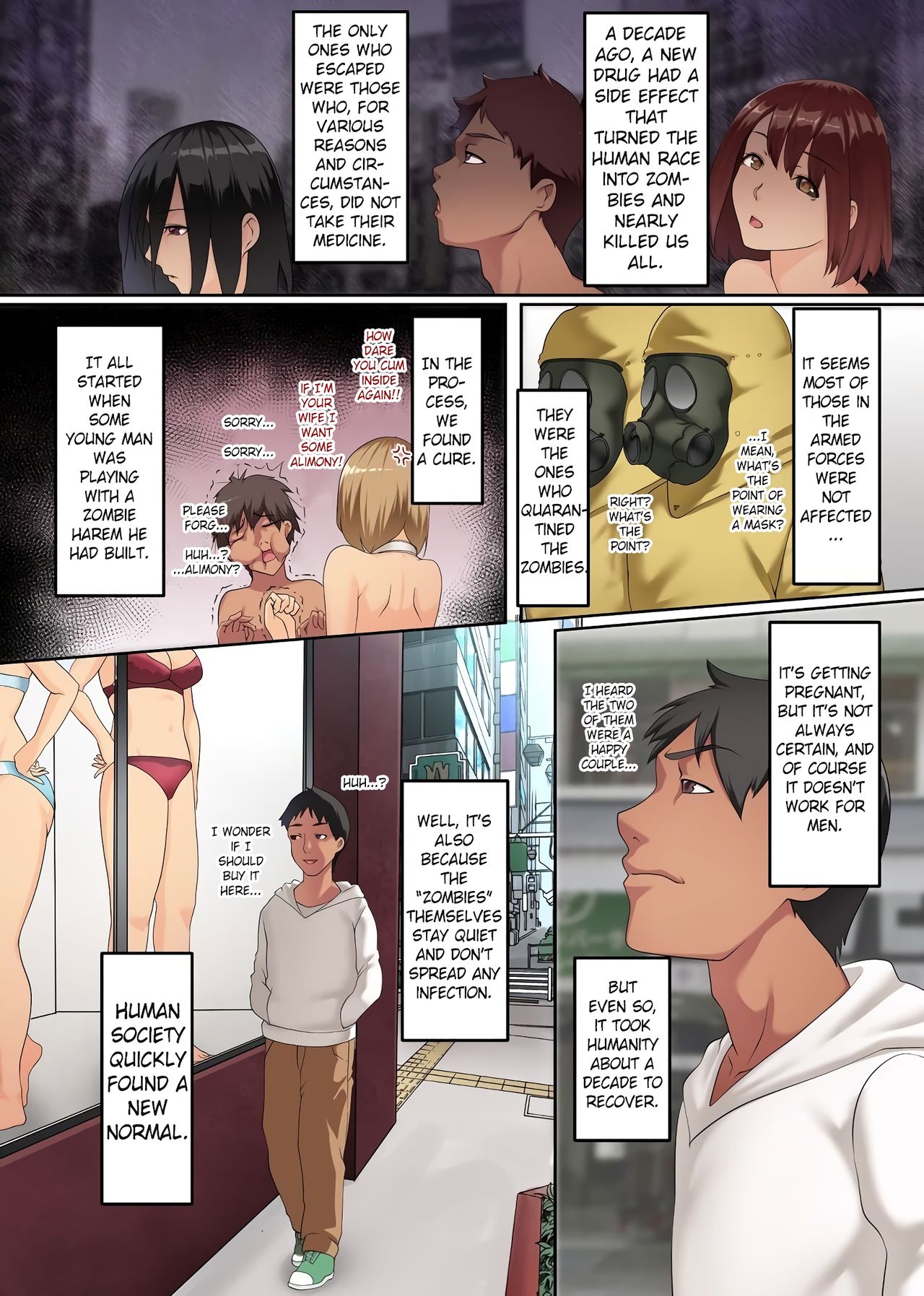 Zombie Harem! Impregnation Harem with Beautiful Women Infected by the Virus page 2
