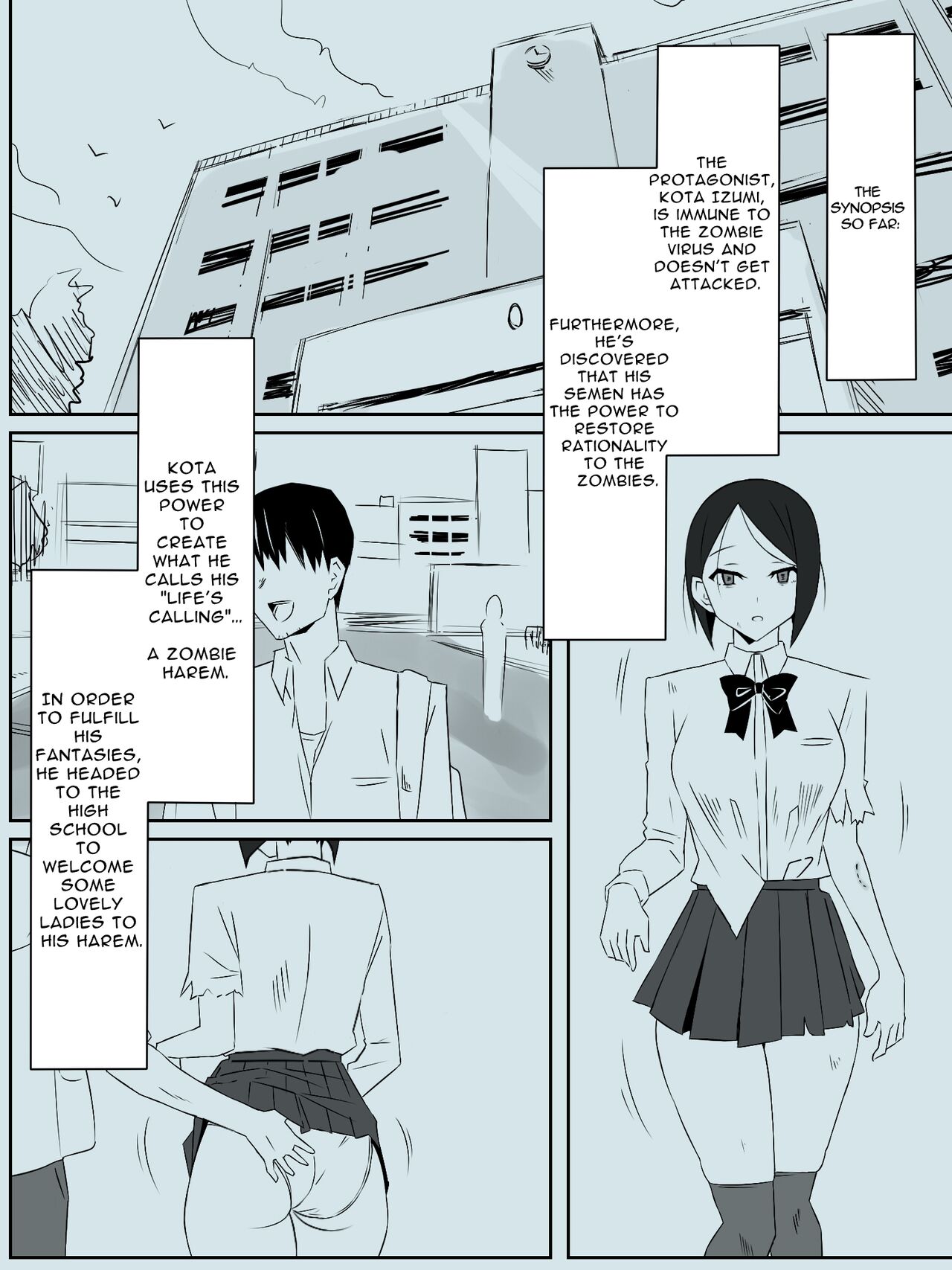 Zombie Harem Life ~My Immunity and the Big-Titted Zombie~ 3 page 2