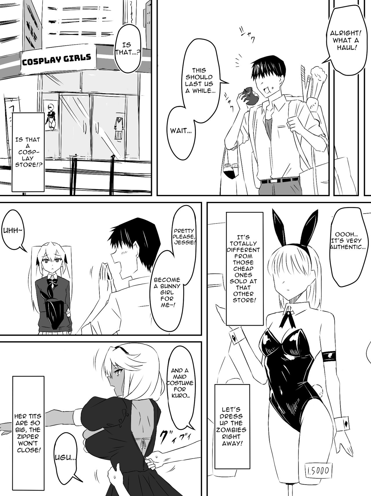 Zombie Harem Life ~My Immunity and the Big-Titted Zombie~ 3 page 25