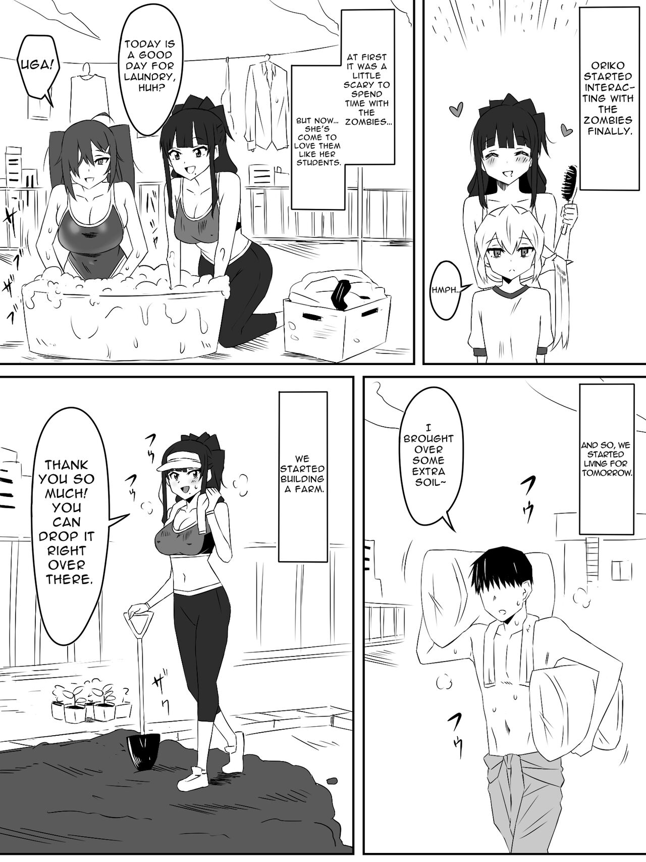 Zombie Harem Life ~My Immunity and the Big-Titted Zombie~ 3 page 46