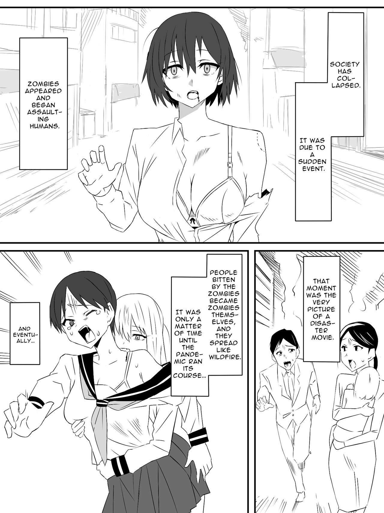 Zombie Harem Life ~My Immunity and the Big-Titted Zombie~ page 2