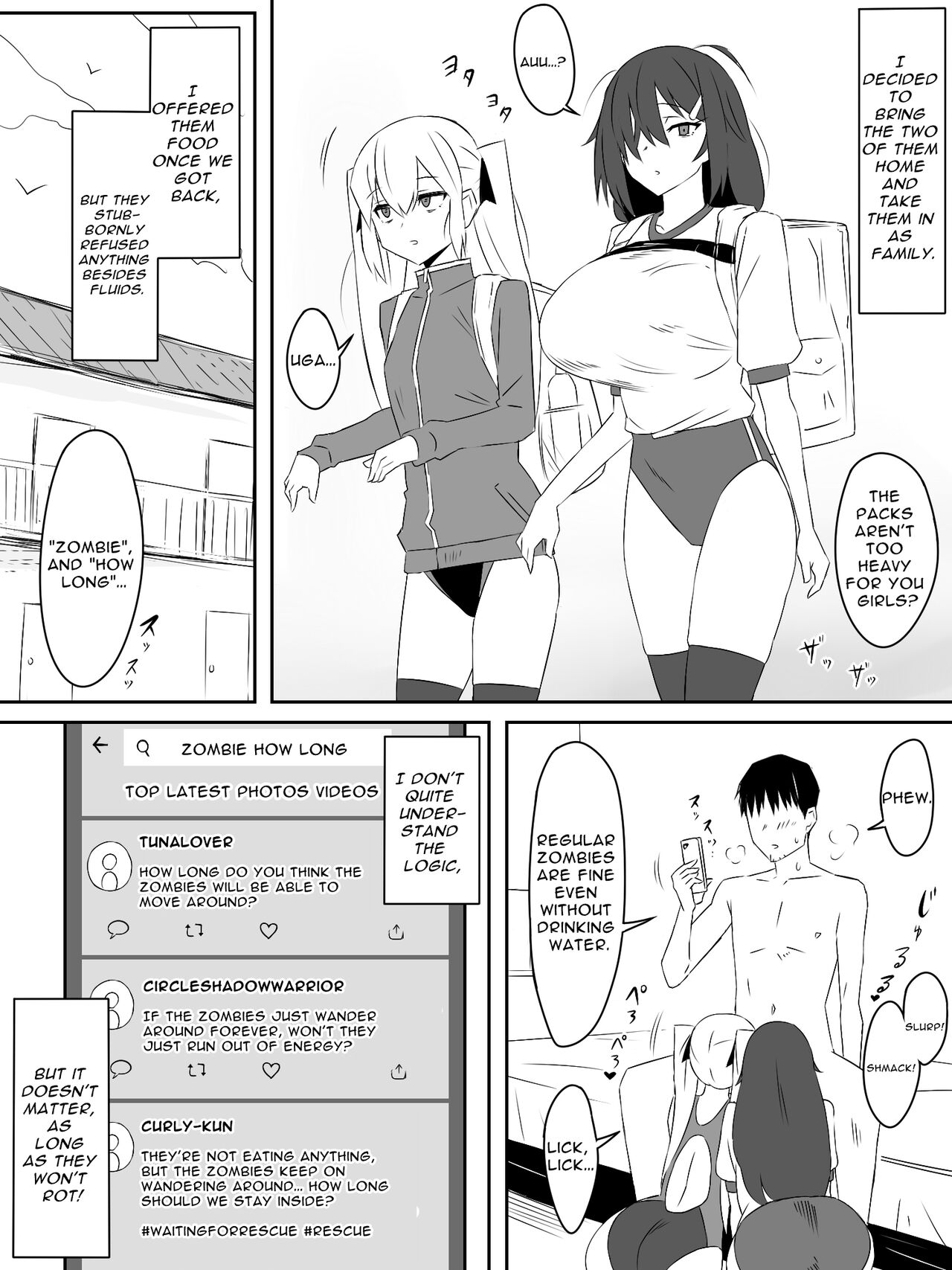 Zombie Harem Life ~My Immunity and the Big-Titted Zombie~ page 37